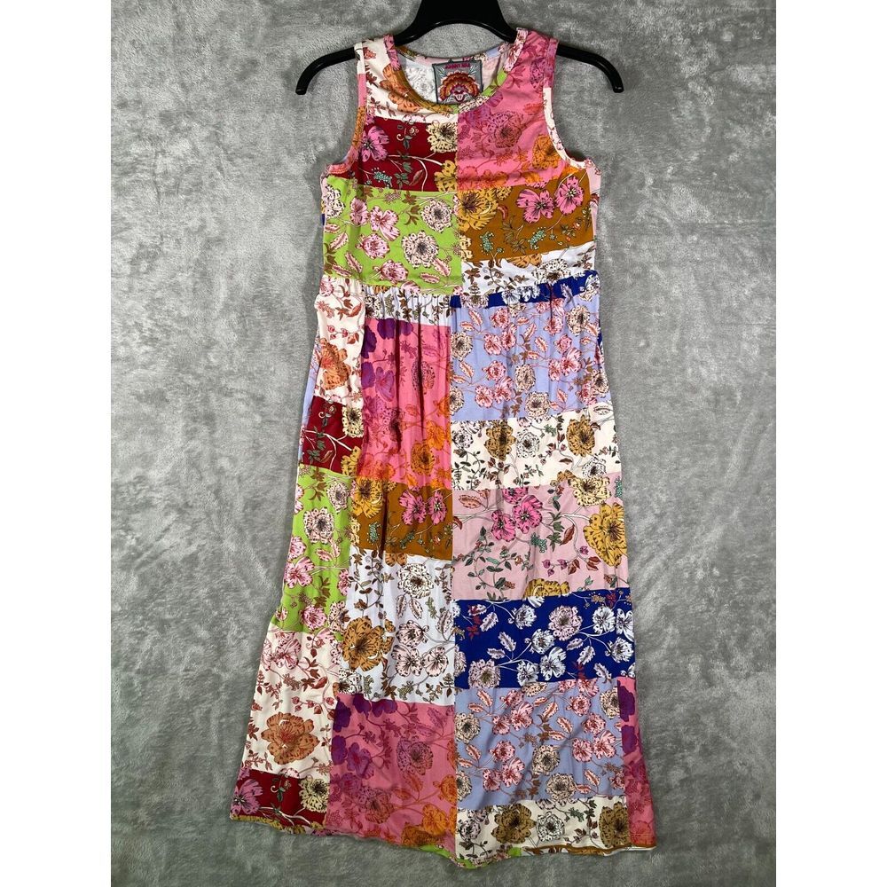 JOHNNY WAS Sleeveless Cosmo Easy Fit Tea Length Dress Size XS